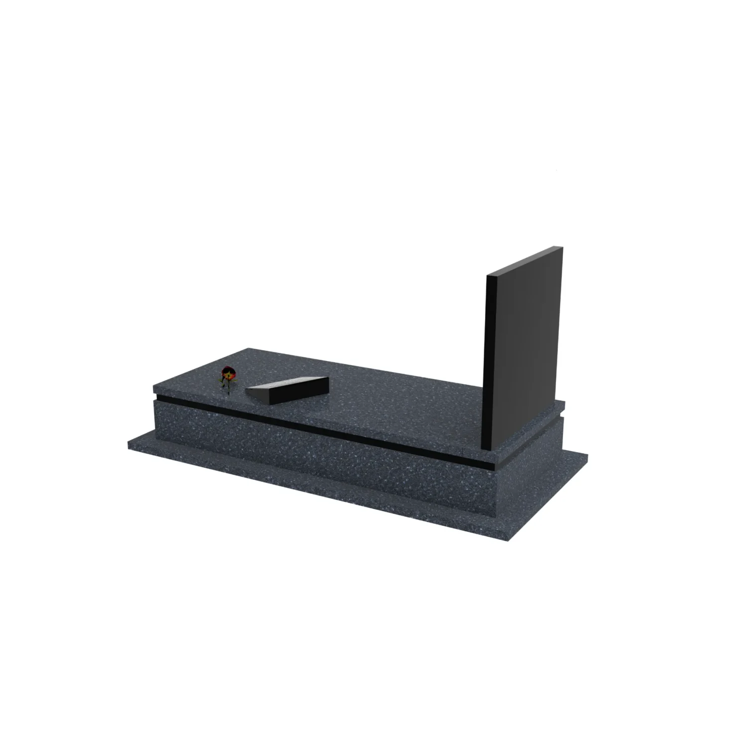 Nagrobek pojedynczy z granitu CK 127+360 – photo №4