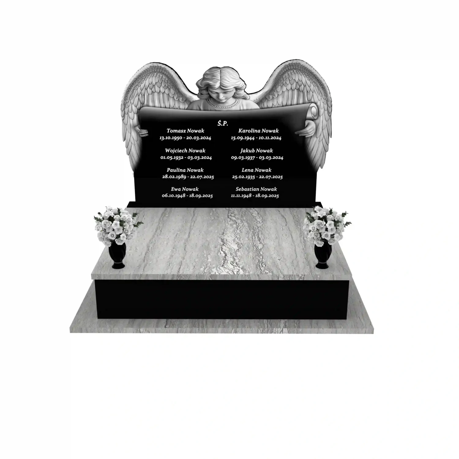 Nagrobek podwójny z granitu CK 99+360 – photo №12