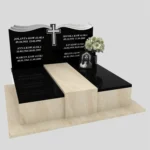 Nagrobek podwójny z granitu CK 98 zdjęcie 30