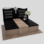 Nagrobek podwójny z granitu CK 98 zdjęcie 36