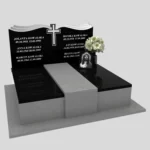 Nagrobek podwójny z granitu CK 98 zdjęcie 38