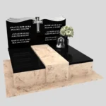 Nagrobek podwójny z granitu CK 98 zdjęcie 43