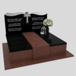 Nagrobek podwójny z granitu CK 98 zdjęcie 44