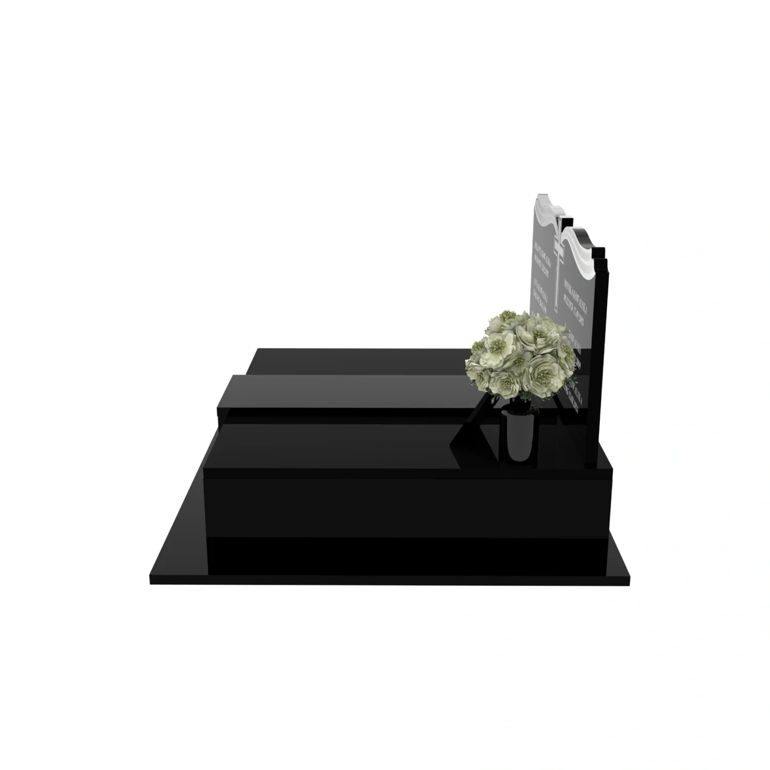 Nagrobek podwójny z granitu CK 98+360 – photo №3