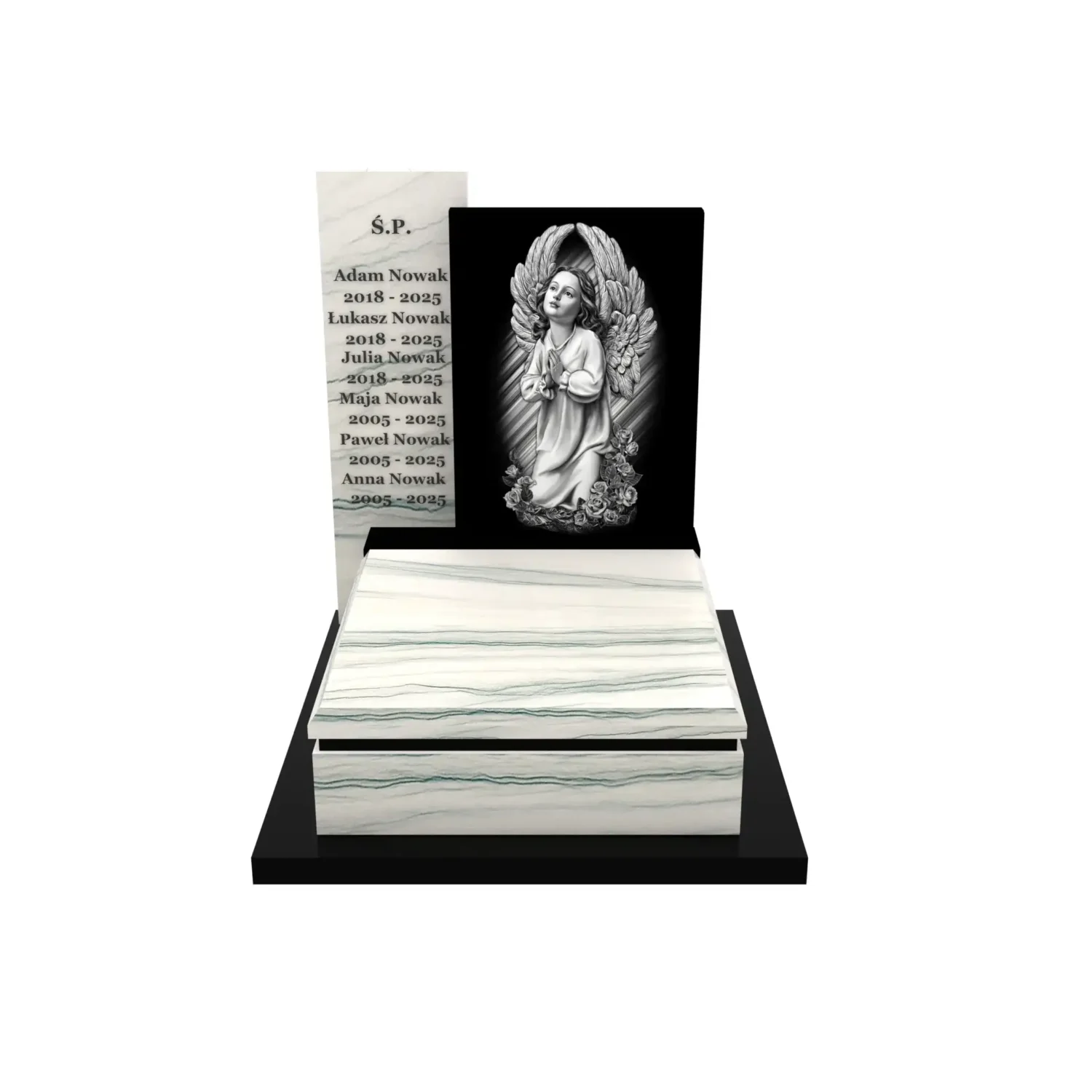 Nagrobek dla dziecka z granitu D 56+360 – photo №12