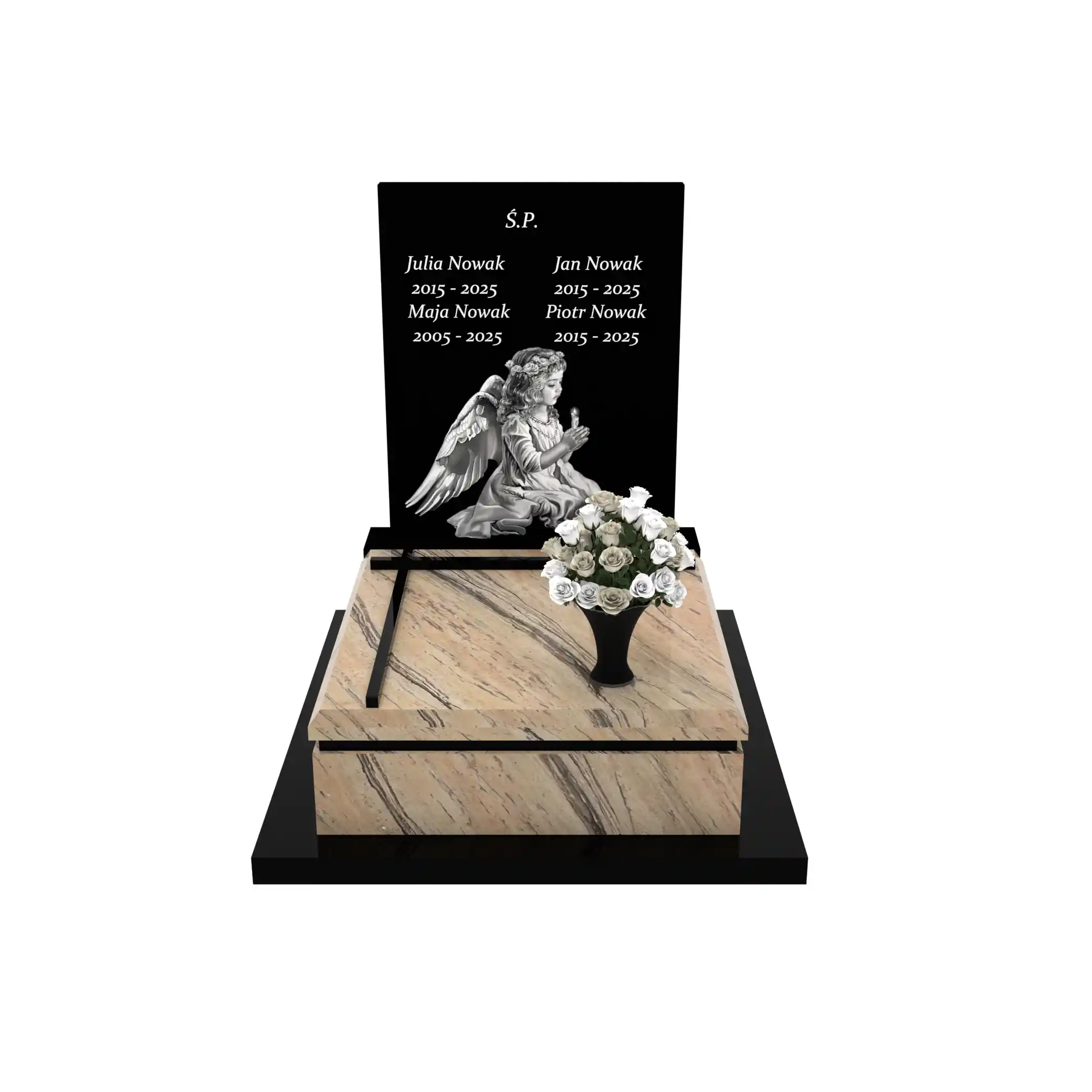 Nagrobek dla dziecka z granitu D 57+360 – photo №12