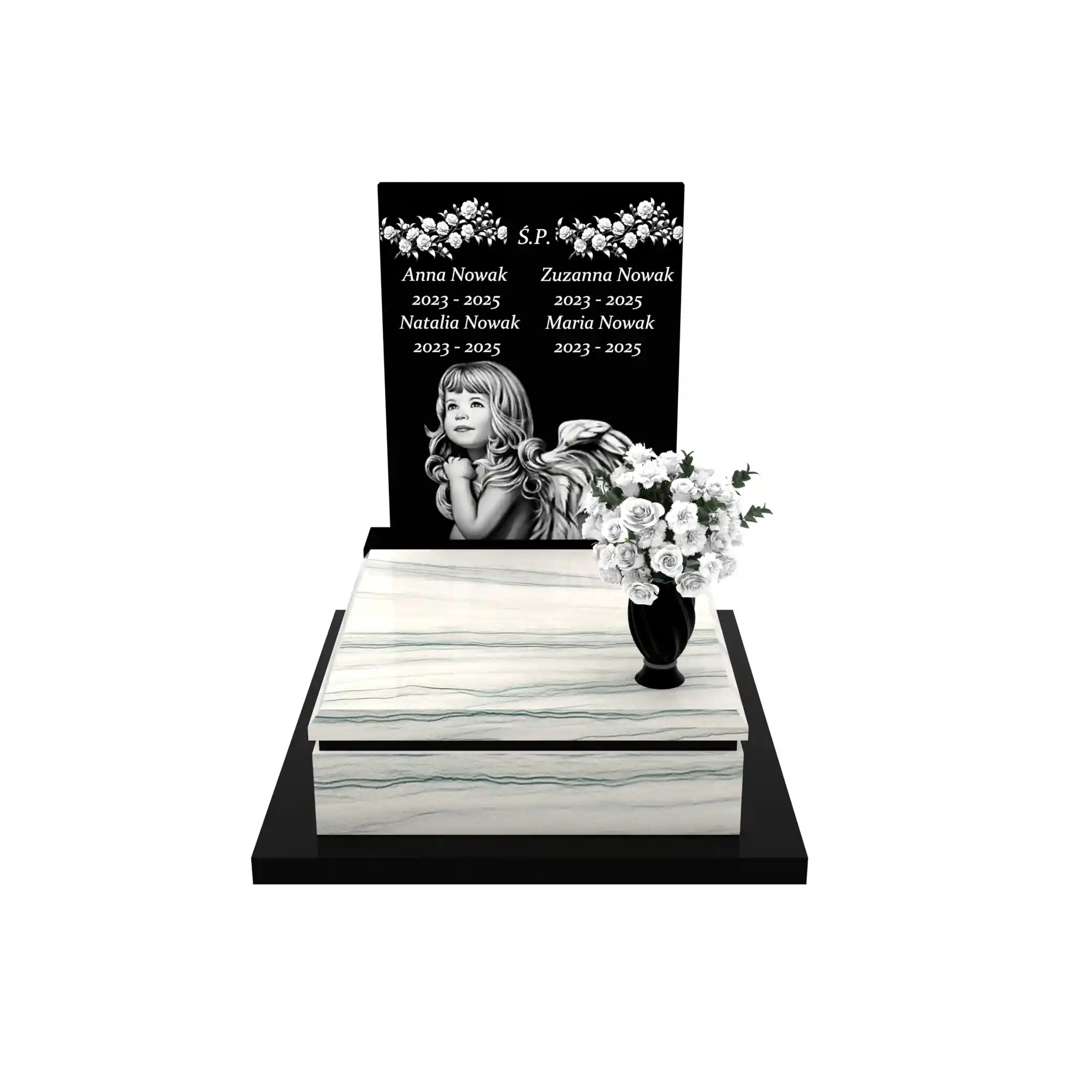 Nagrobek dla dziecka z granitu D 59+360 – photo №12