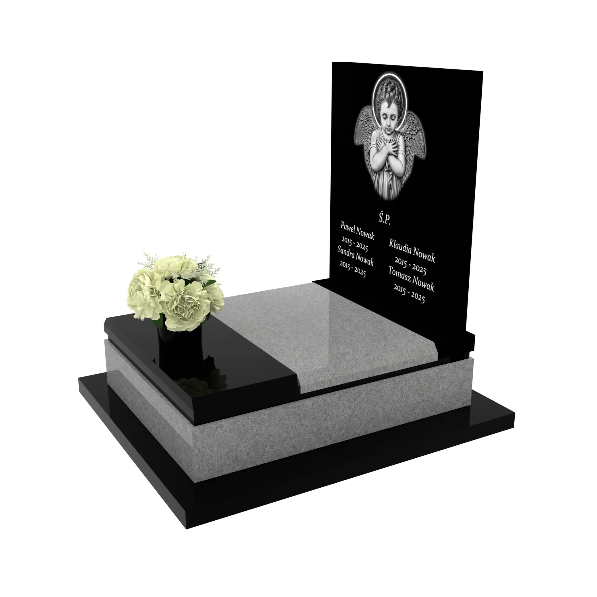 Nagrobek dla dziecka z granitu D 54+360 – photo №2