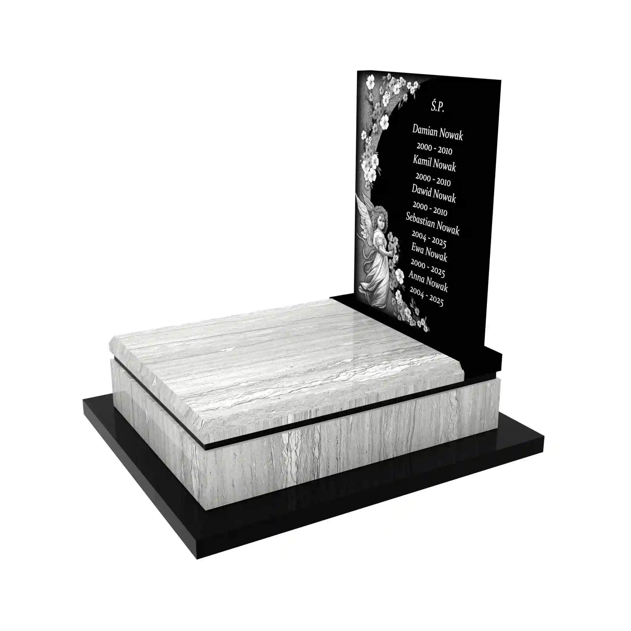 Nagrobek dla dziecka z granitu D 55+360 – photo №2