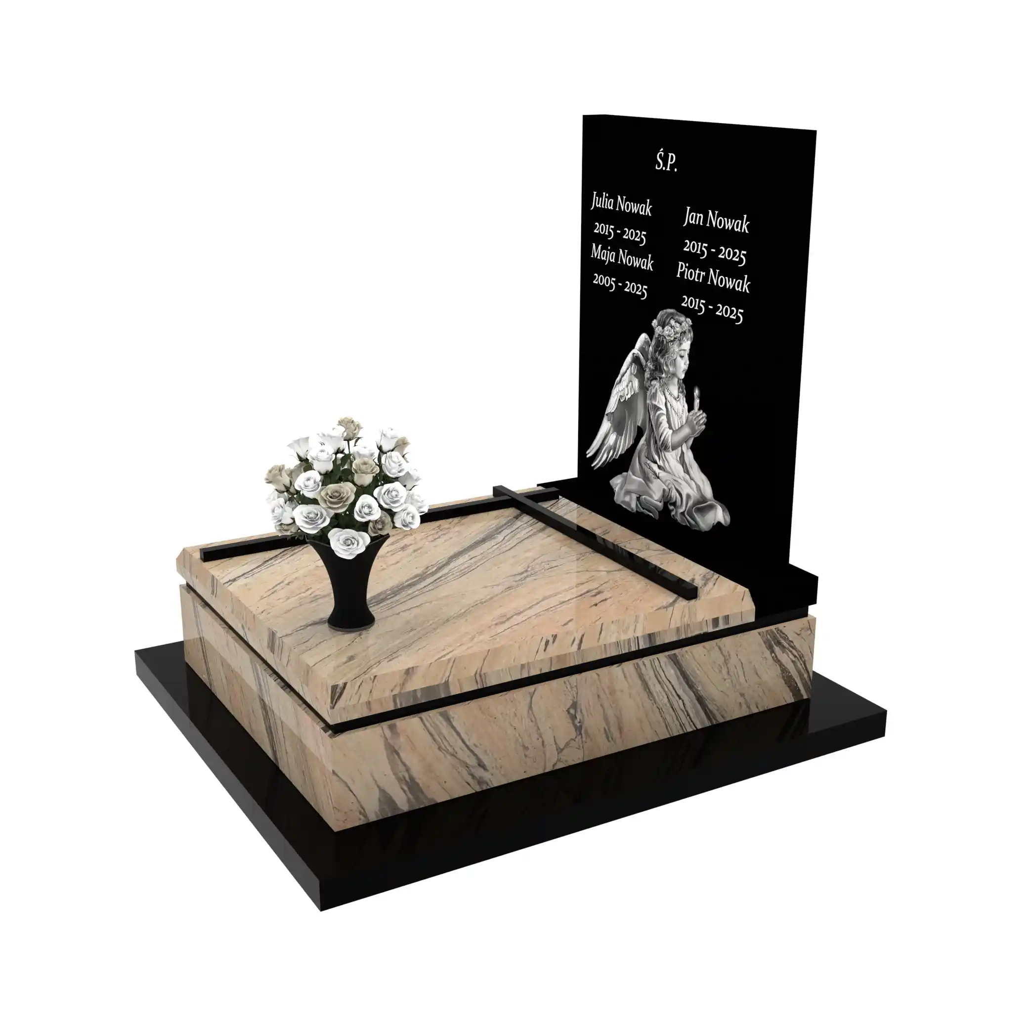 Nagrobek dla dziecka z granitu D 57+360 – photo №2