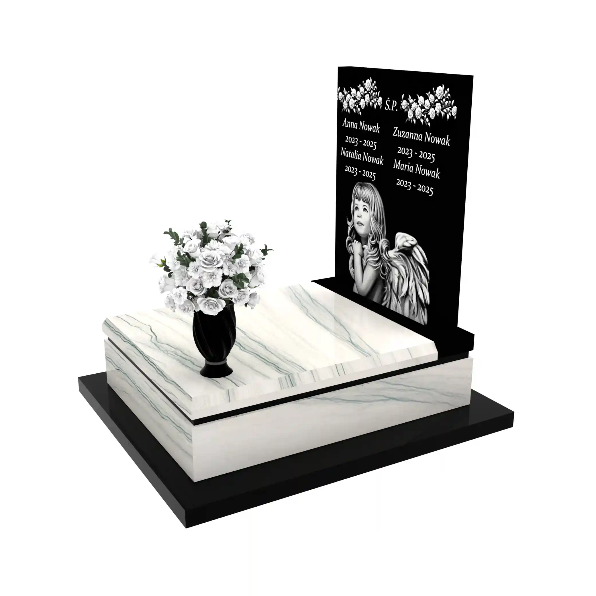 Nagrobek dla dziecka z granitu D 59+360 – photo №2