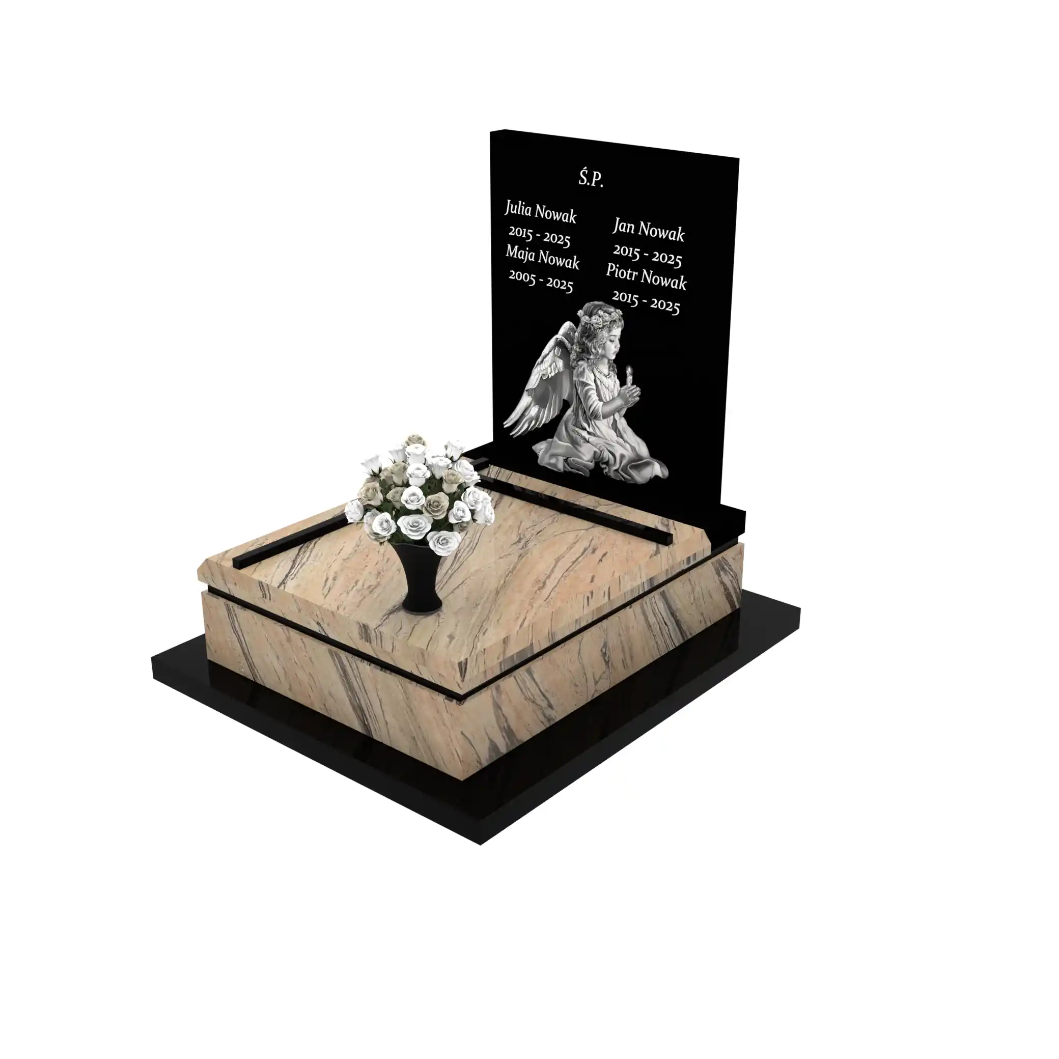 Nagrobek dla dziecka z granitu D 57+360 – photo №1