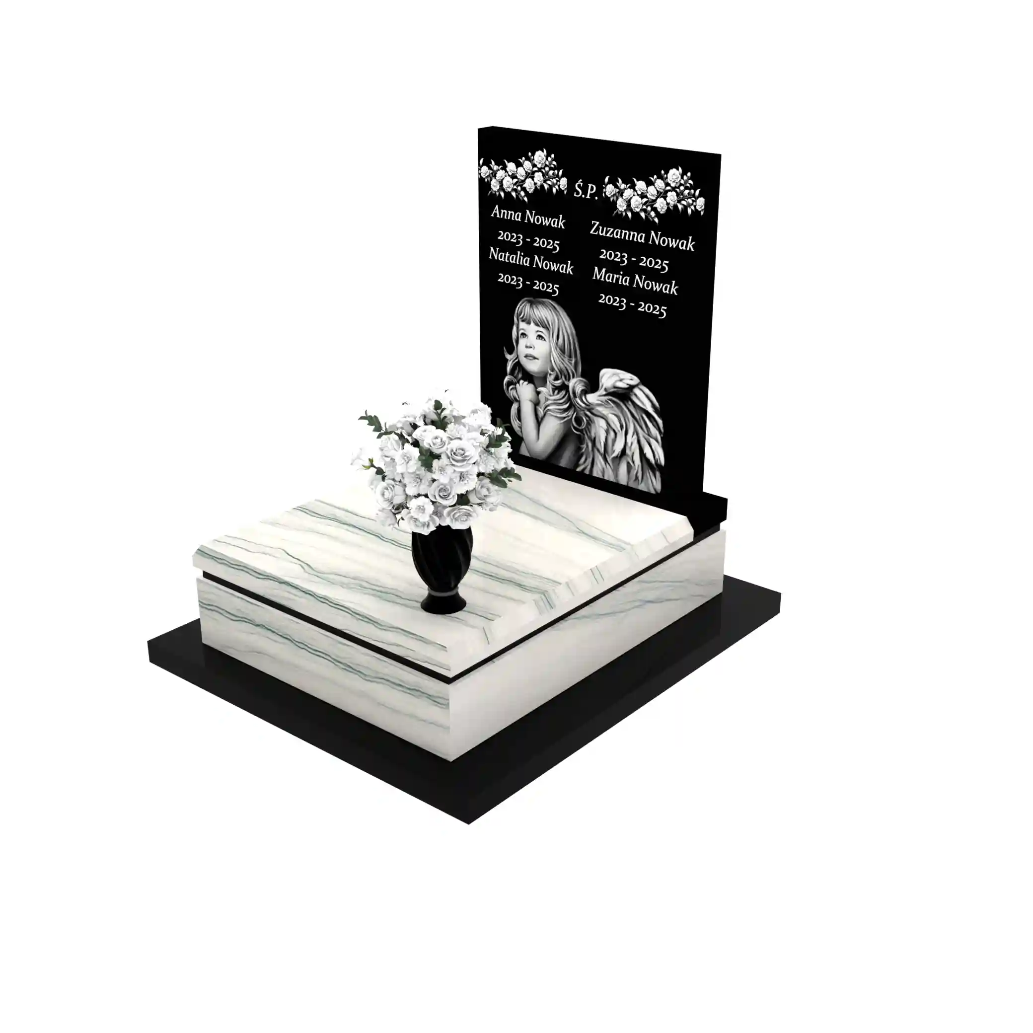 Nagrobek dla dziecka z granitu D 59+360 – photo №1