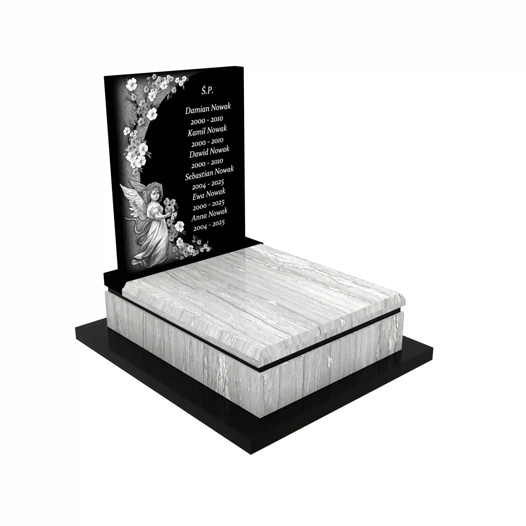 Nagrobek dla dziecka z granitu D 55+360 – photo №11