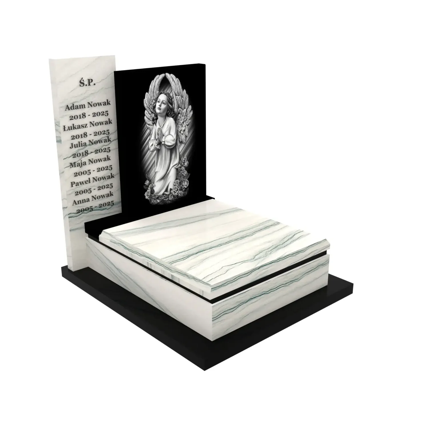 Nagrobek dla dziecka z granitu D 56+360 – photo №11