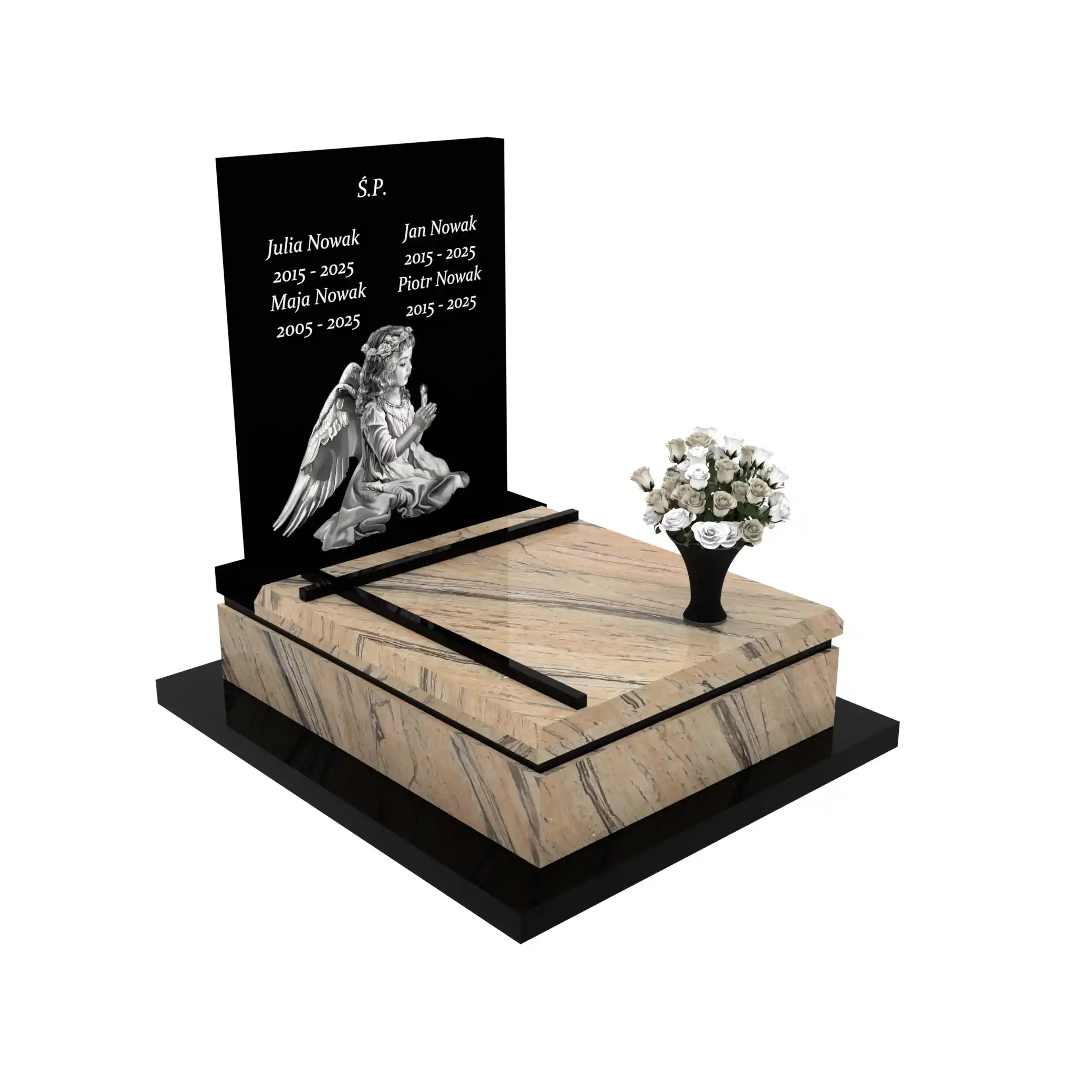 Nagrobek dla dziecka z granitu D 57+360 – photo №11