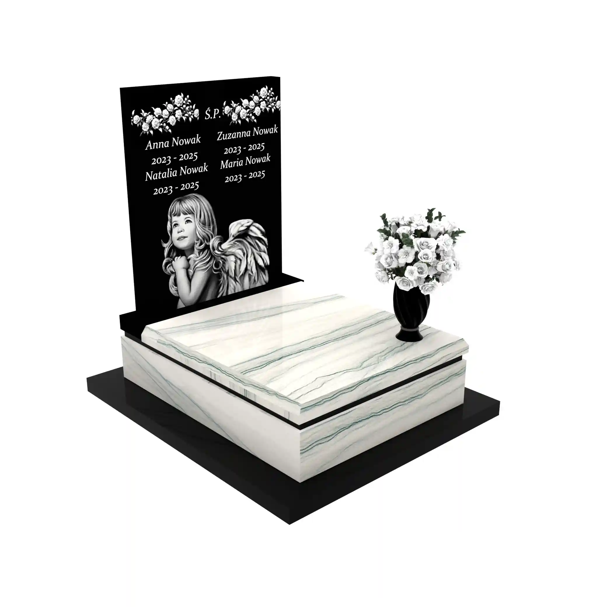 Nagrobek dla dziecka z granitu D 59+360 – photo №11