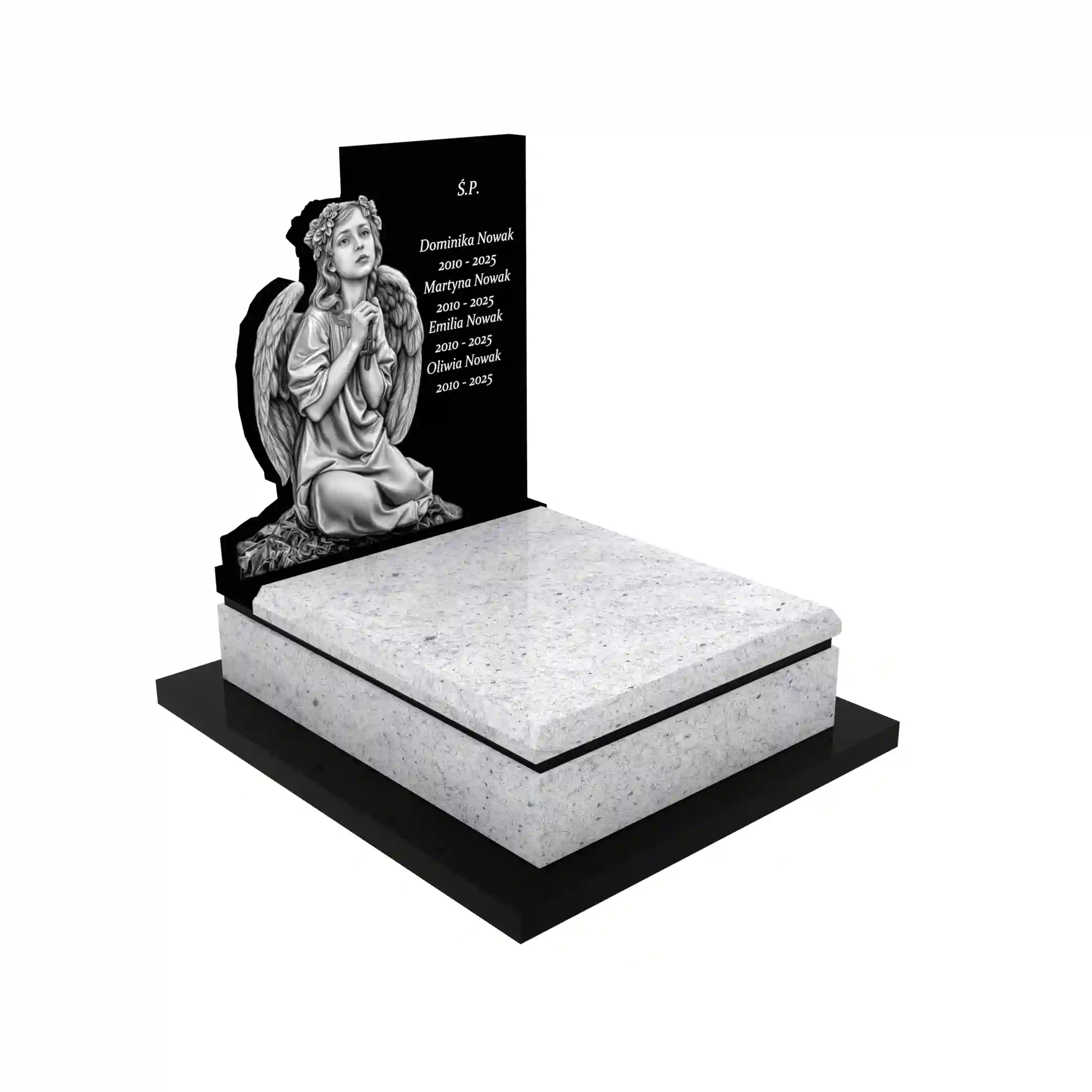 Nagrobek dla dziecka z granitu D 51+360 – photo №11