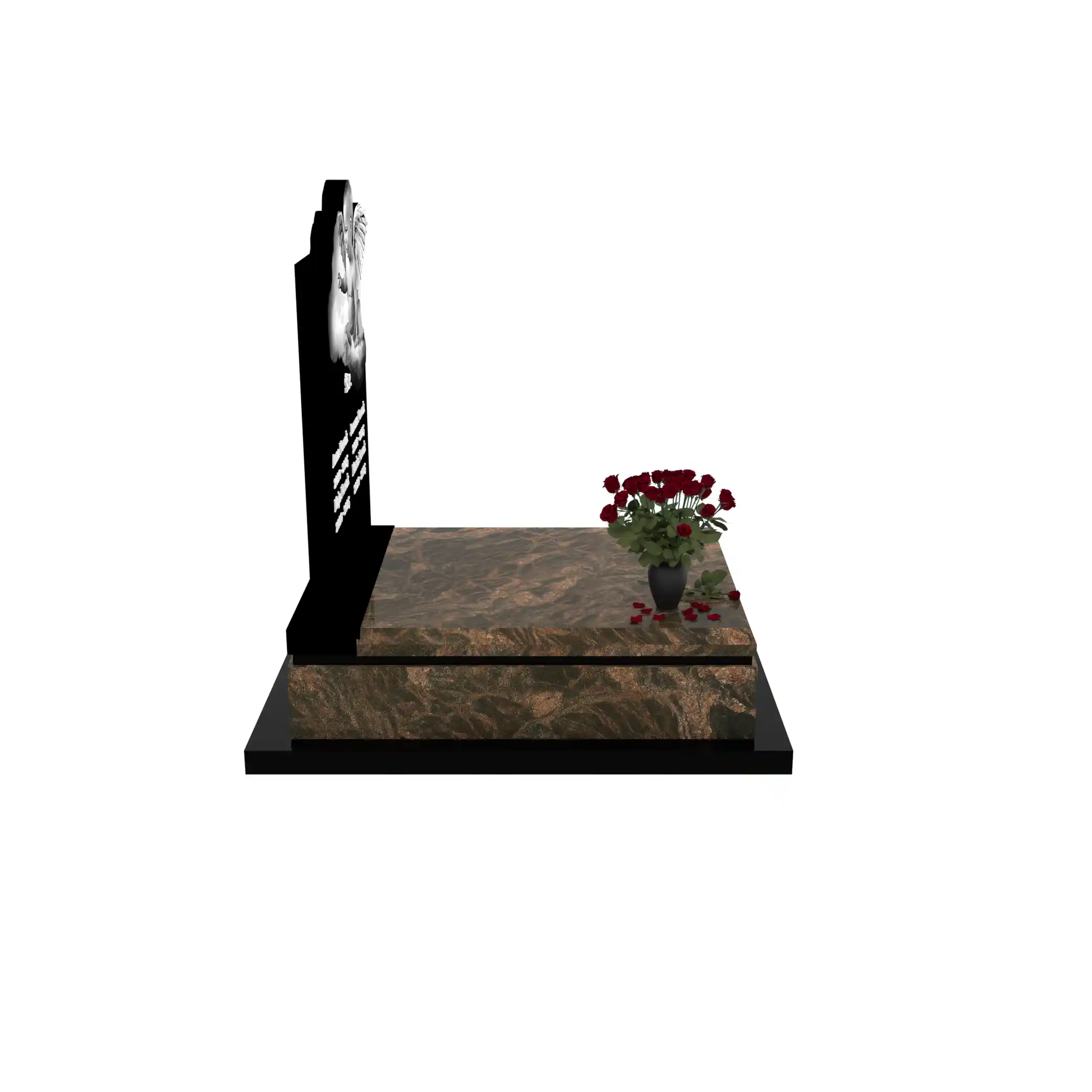 Nagrobek dla dziecka z grawerem alioła z granitu D 64+360 – photo №9