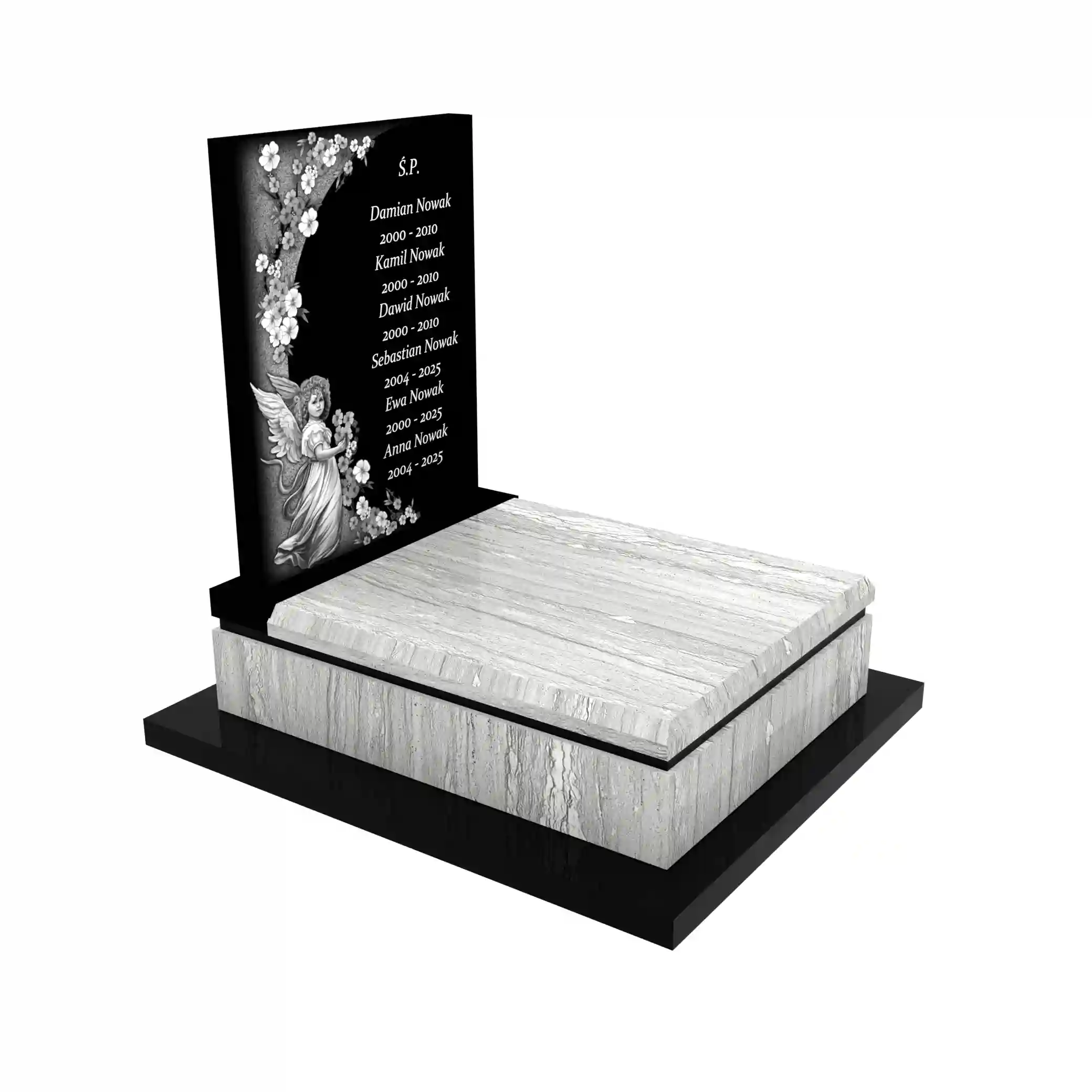 Nagrobek dla dziecka z granitu D 55+360 – photo №10