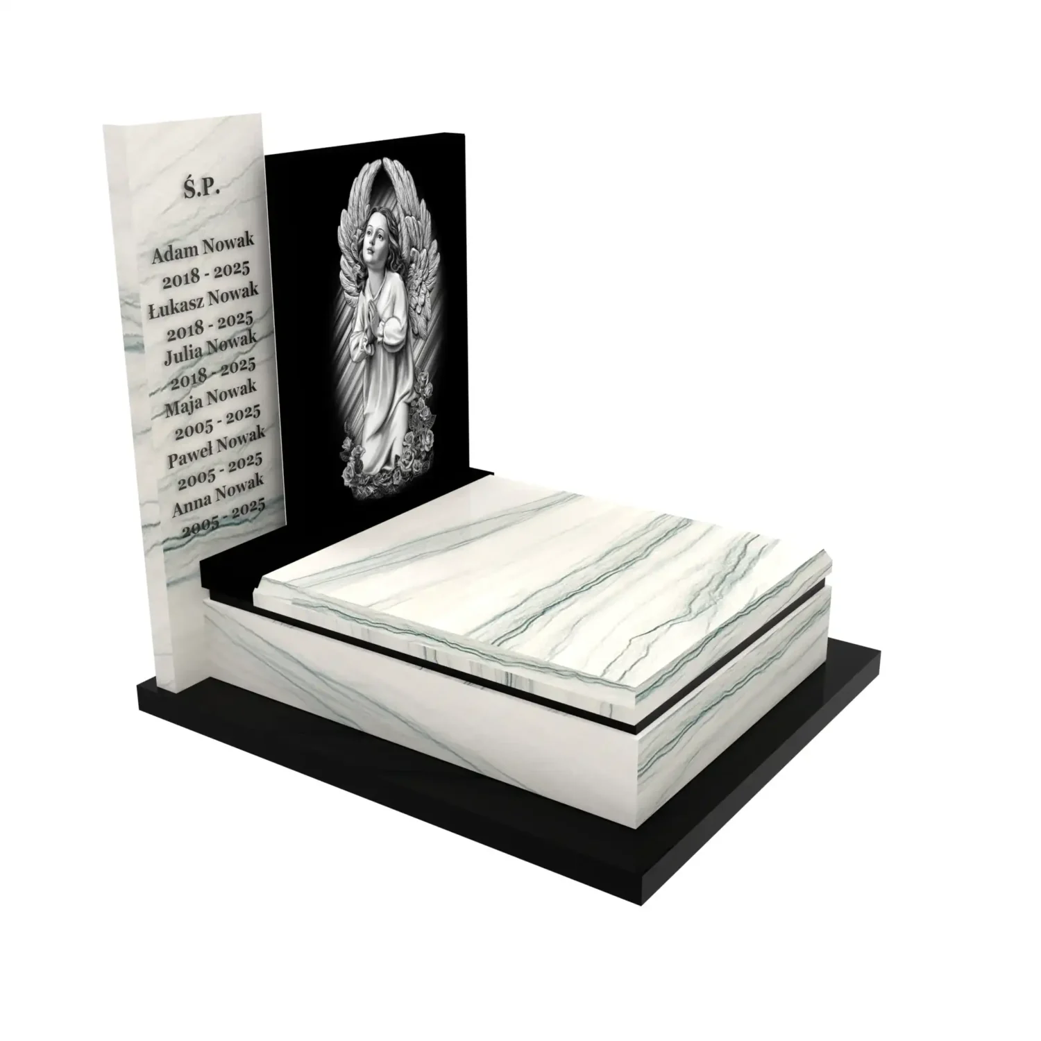 Nagrobek dla dziecka z granitu D 56+360 – photo №10