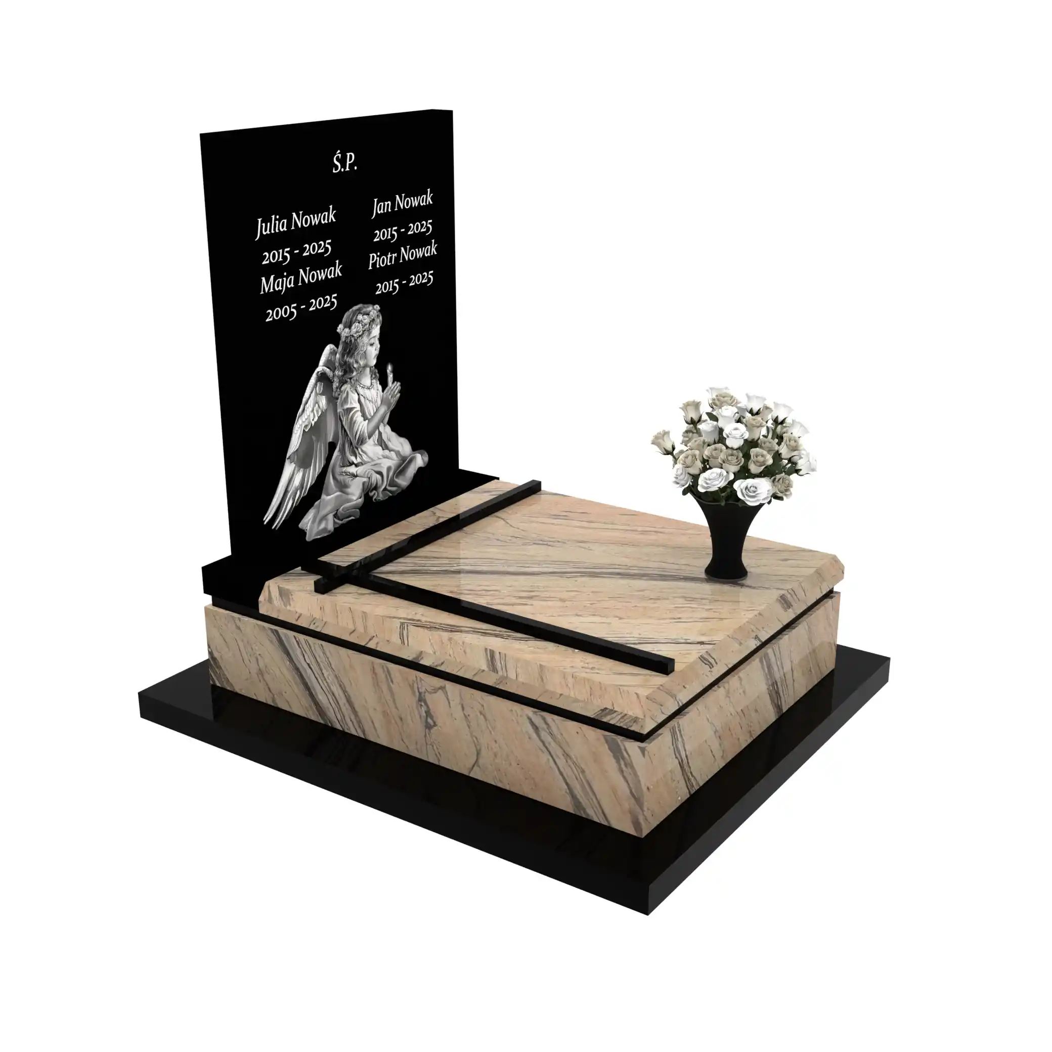 Nagrobek dla dziecka z granitu D 57+360 – photo №10