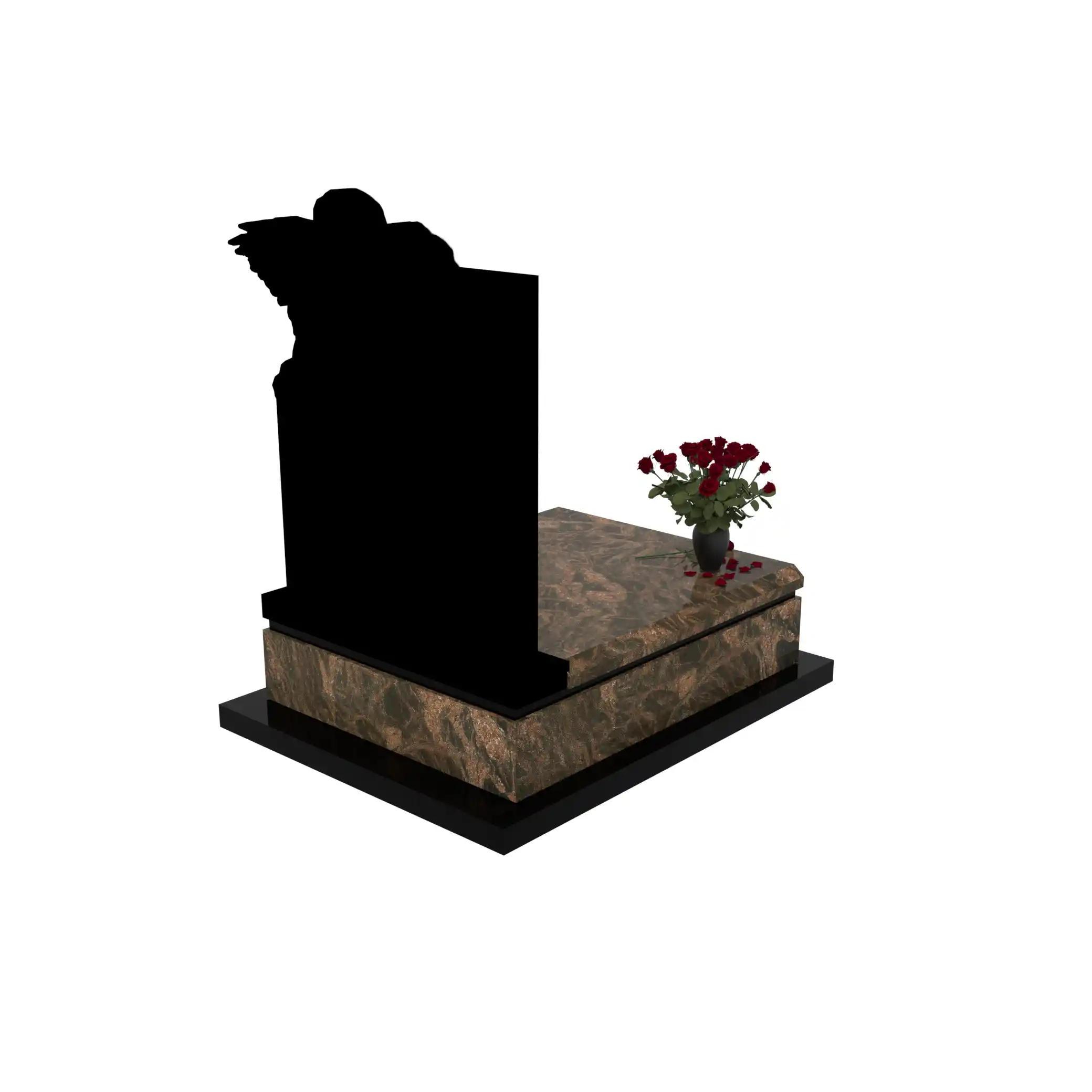 Nagrobek dla dziecka z grawerem alioła z granitu D 64+360 – photo №7