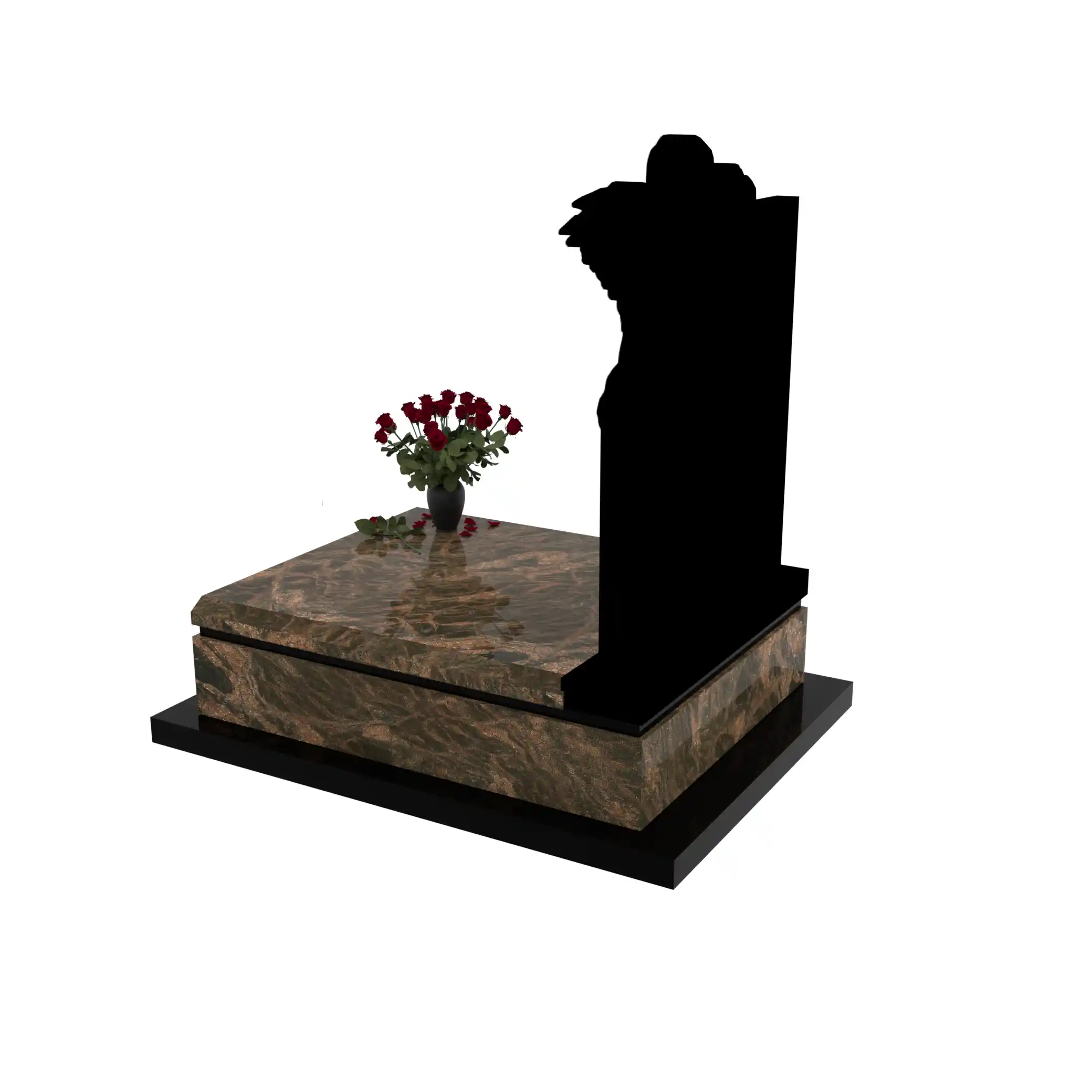 Nagrobek dla dziecka z grawerem alioła z granitu D 64+360 – photo №4