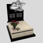 Nagrobek dla dziecka z grawerem alioła z granitu D 64 zdjęcie 30