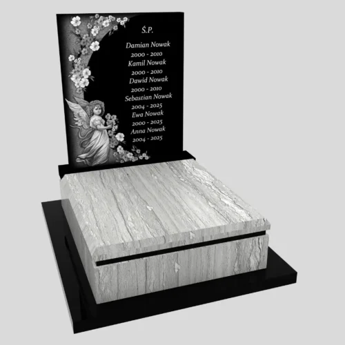 Nagrobki Warszawa-Nagrobek dla dziecka D 55 wzór 15