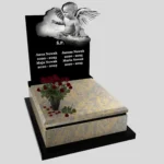 Nagrobek dla dziecka z grawerem alioła z granitu D 64 zdjęcie 35