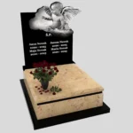 Nagrobek dla dziecka z grawerem alioła z granitu D 64 zdjęcie 42