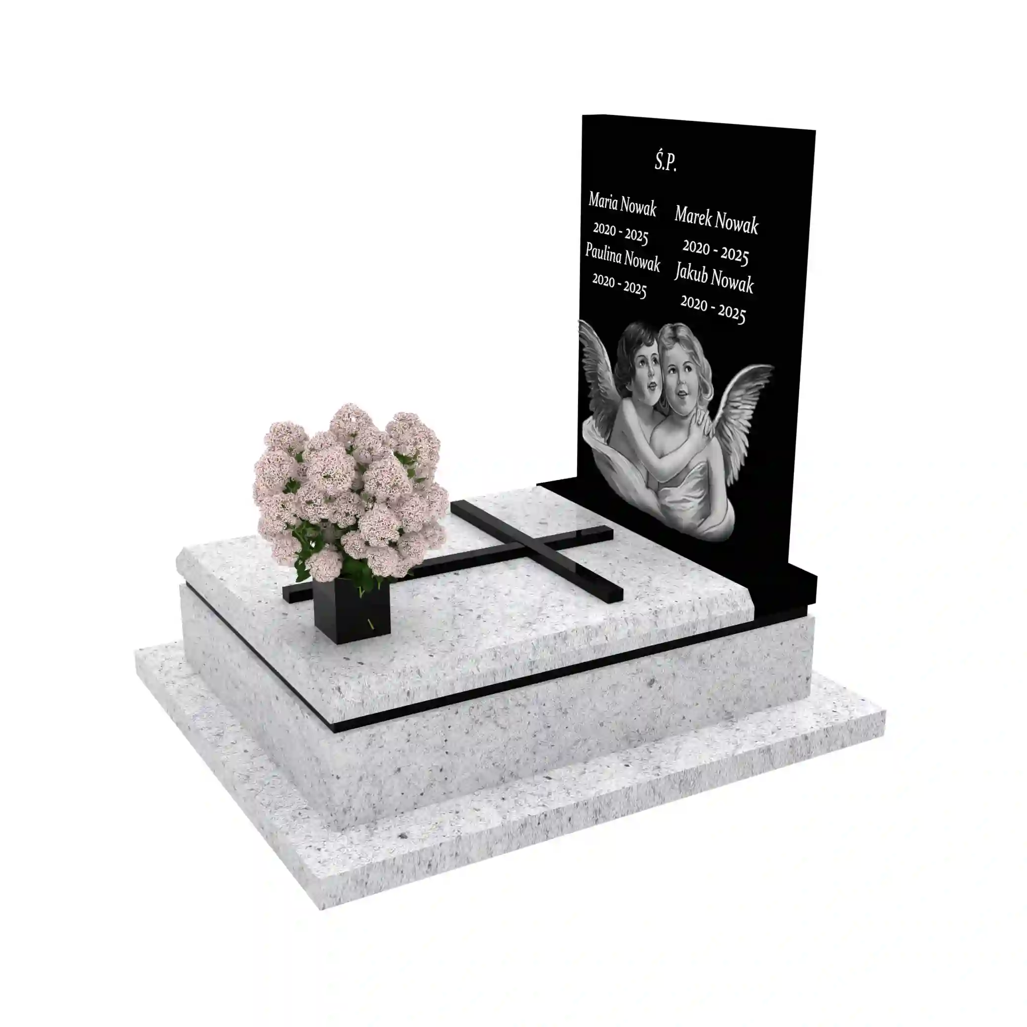 Nagrobek dla dziecka z granitu D 58+360 – photo №2