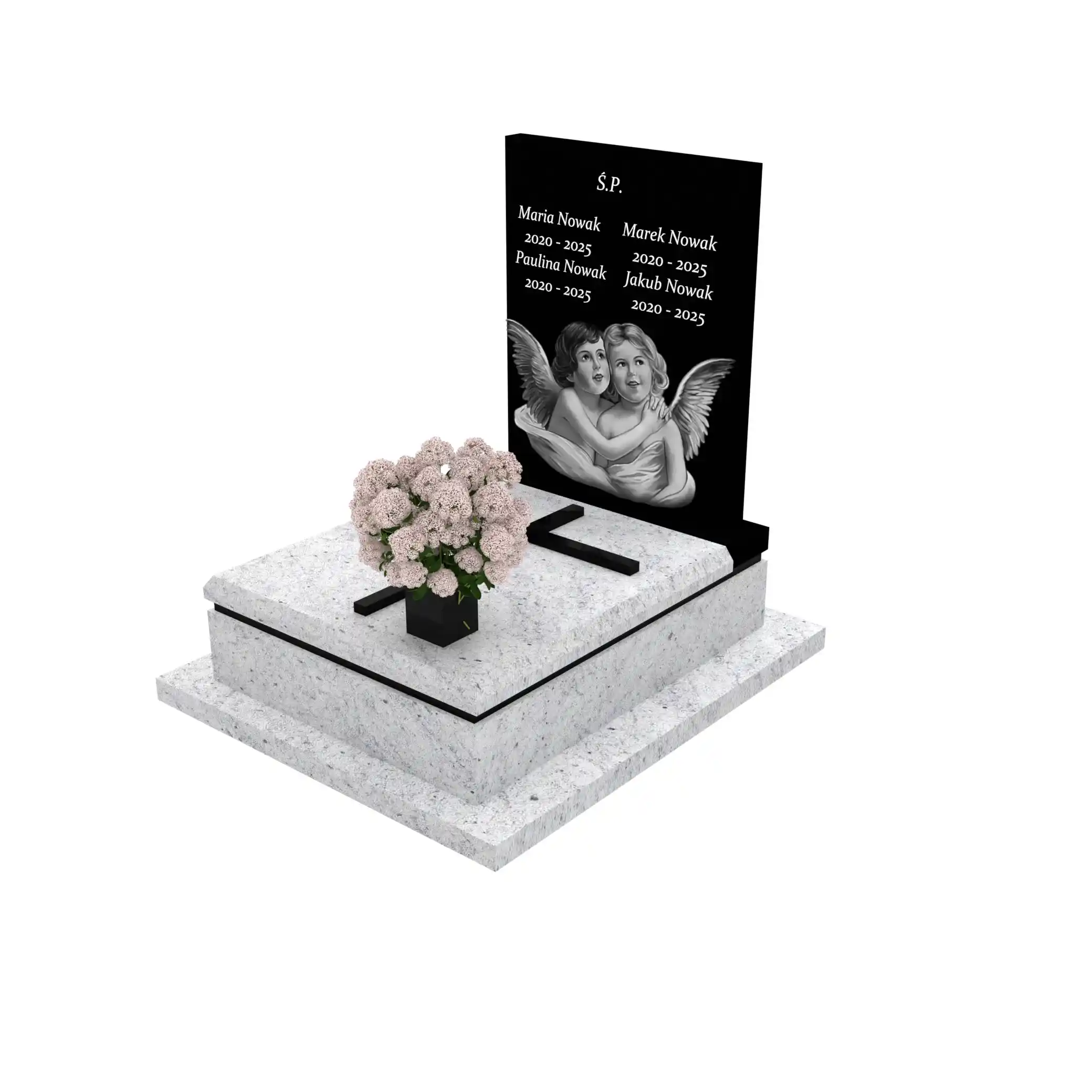 Nagrobek dla dziecka z granitu D 58+360 – photo №1