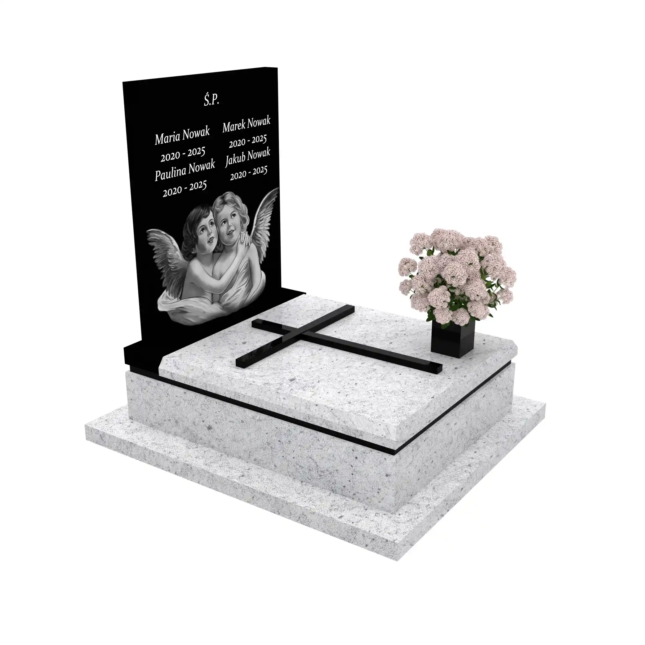 Nagrobek dla dziecka z granitu D 58+360 – photo №10