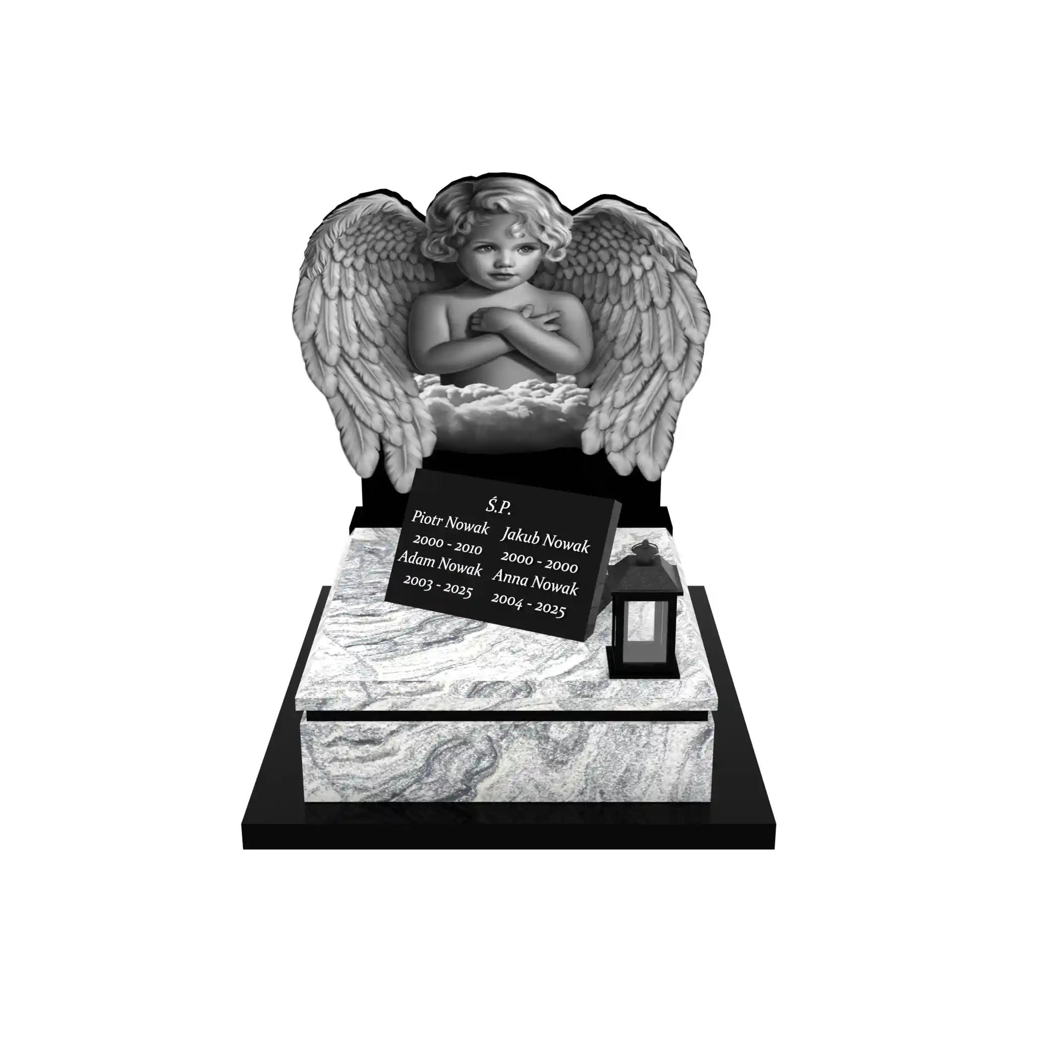 Nagrobek dla dziecka z granitu D 52+360 – photo №12