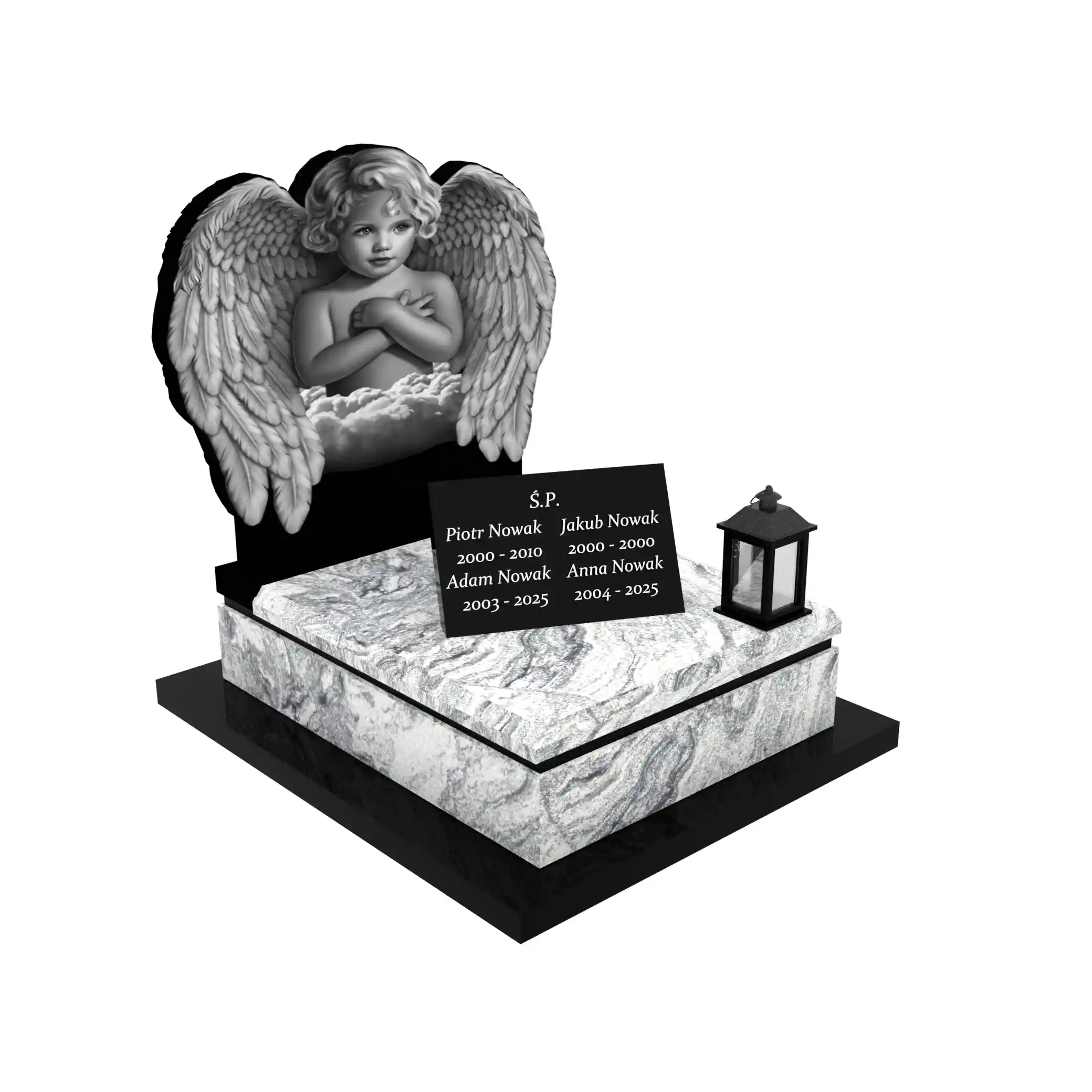 Nagrobek dla dziecka z granitu D 52+360 – photo №11