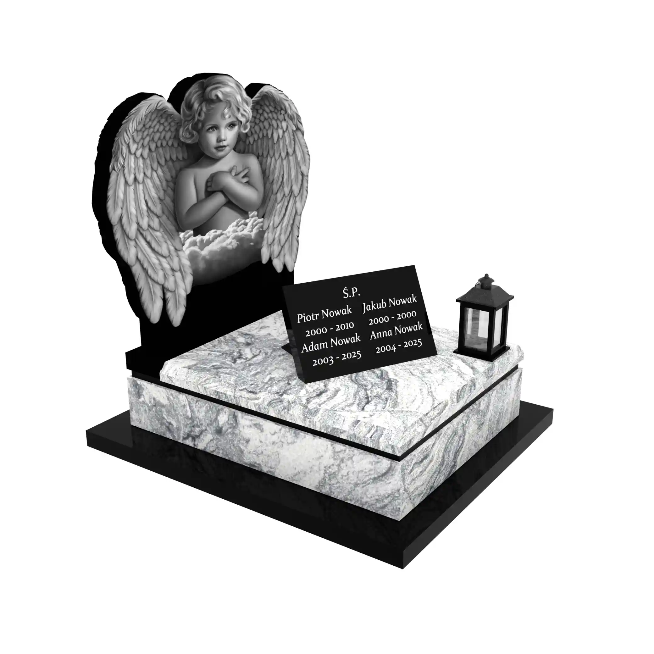 Nagrobek dla dziecka z granitu D 52+360 – photo №10