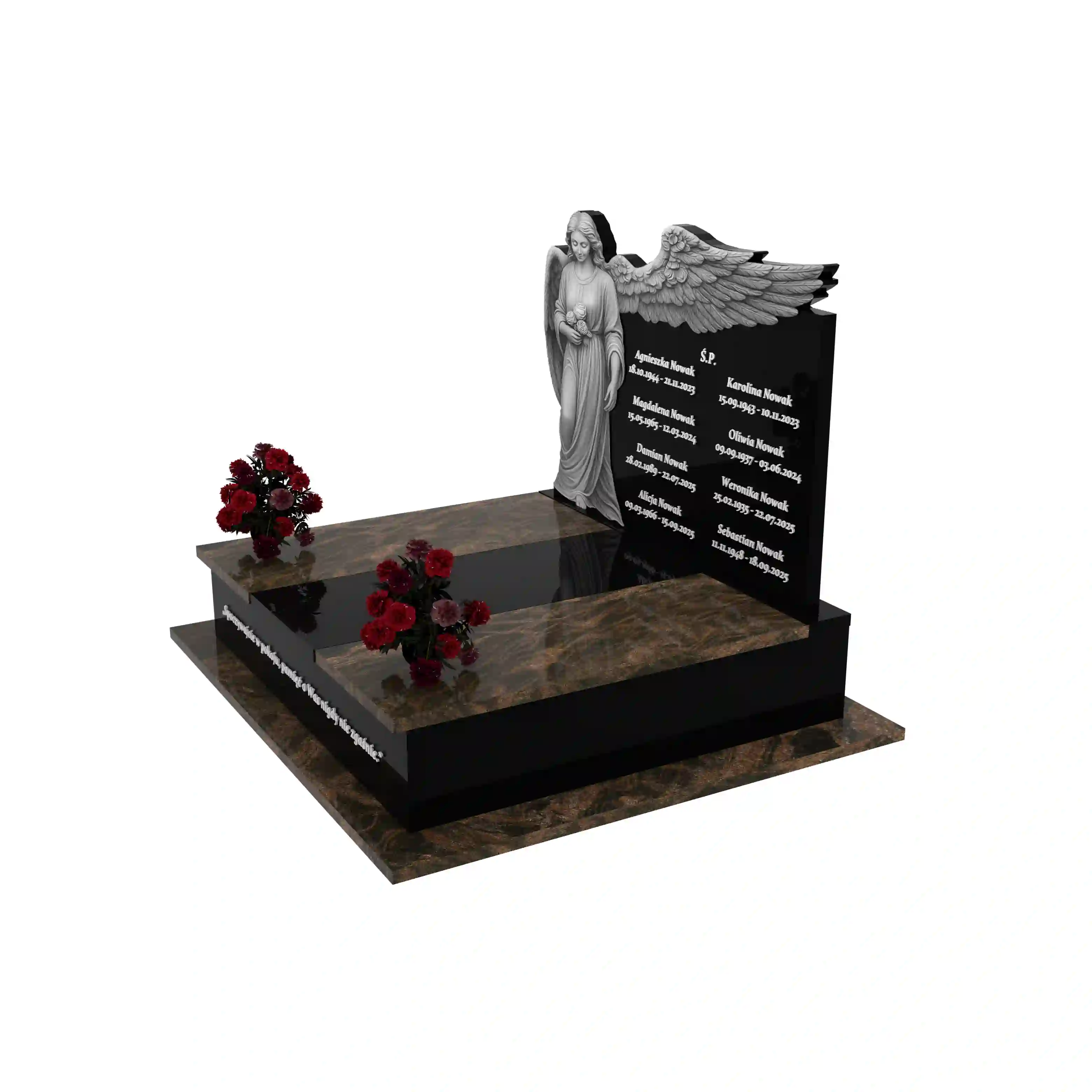 Nagrobek podwójny z granitu CK 100+360 – photo №2