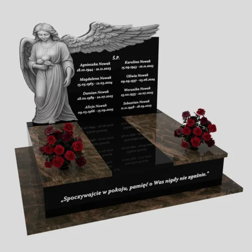 Nagrobki Warszawa-Nagrobek podwójny CK 100 wzór 14