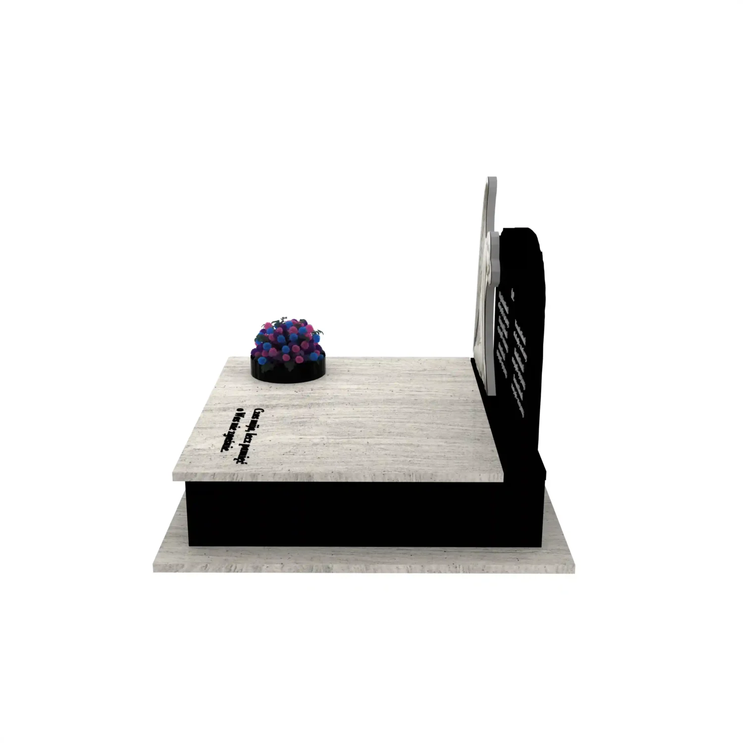 Nagrobek podwójny z rzeźbą anioła CK 103+360 – photo №3