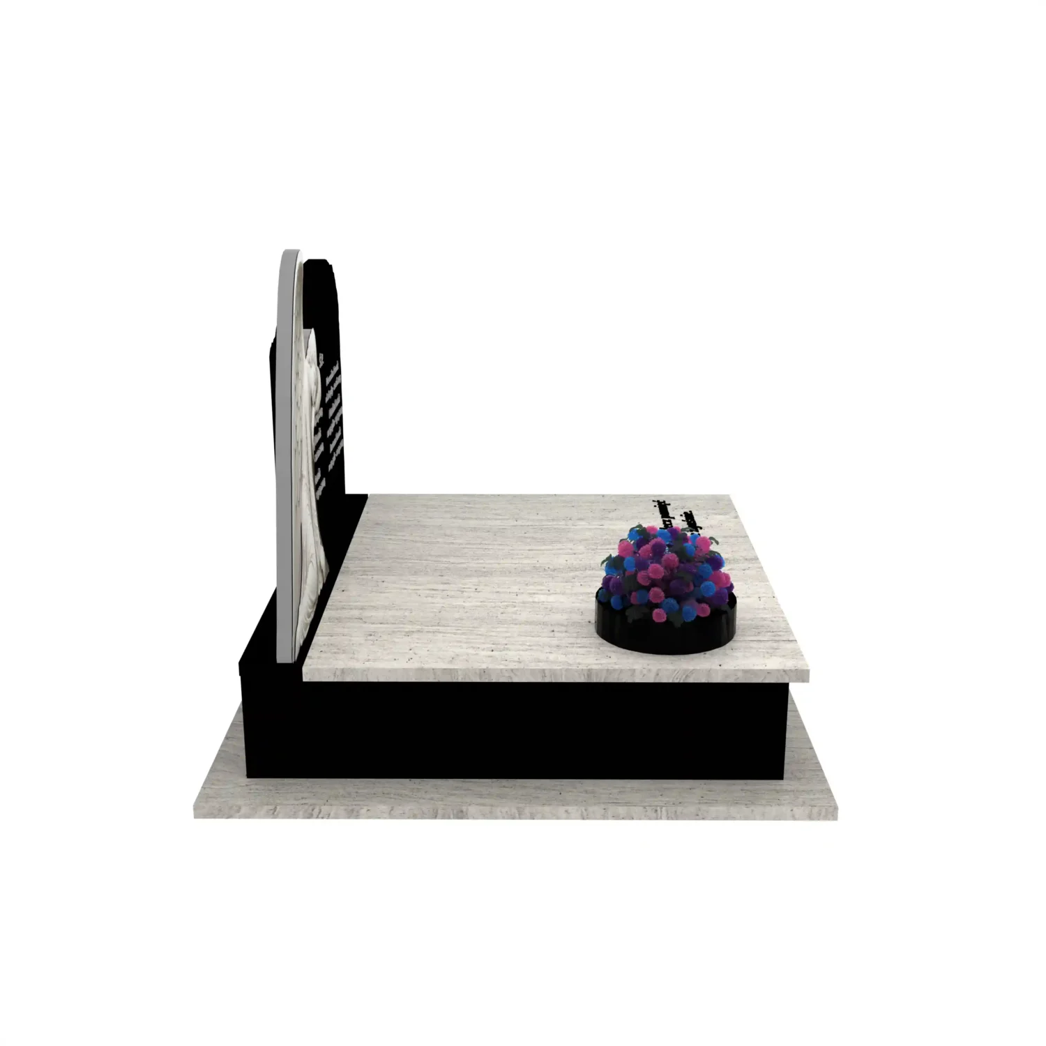 Nagrobek podwójny z rzeźbą anioła CK 103+360 – photo №9