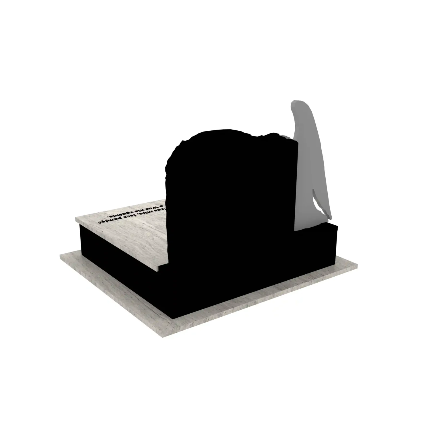 Nagrobek podwójny z rzeźbą anioła CK 103+360 – photo №5