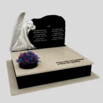 Nagrobek podwójny z rzeźbą anioła CK 103 zdjęcie 30