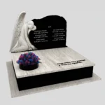 Nagrobek podwójny z rzeźbą anioła CK 103 zdjęcie 35