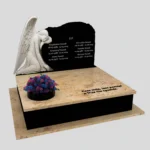 Nagrobek podwójny z rzeźbą anioła CK 103 zdjęcie 43