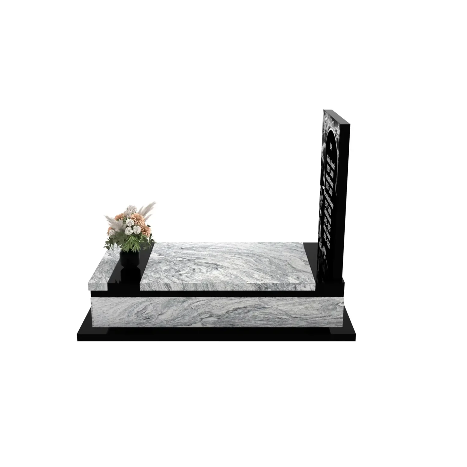 Nagrobek pojedynczy z granitu CK 133+360 – photo №3