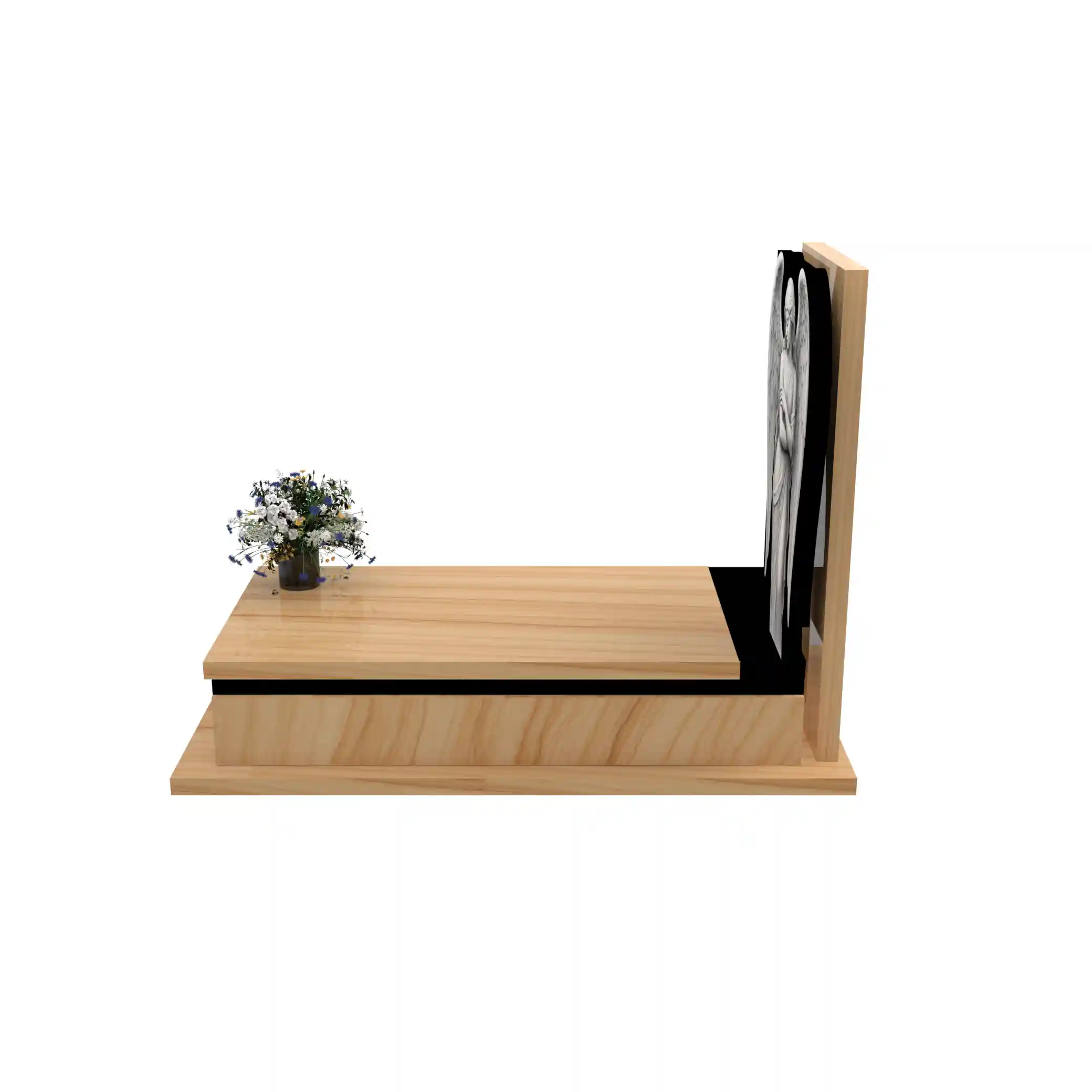 Nagrobek pojedynczy z granitu CK 137+360 – photo №3