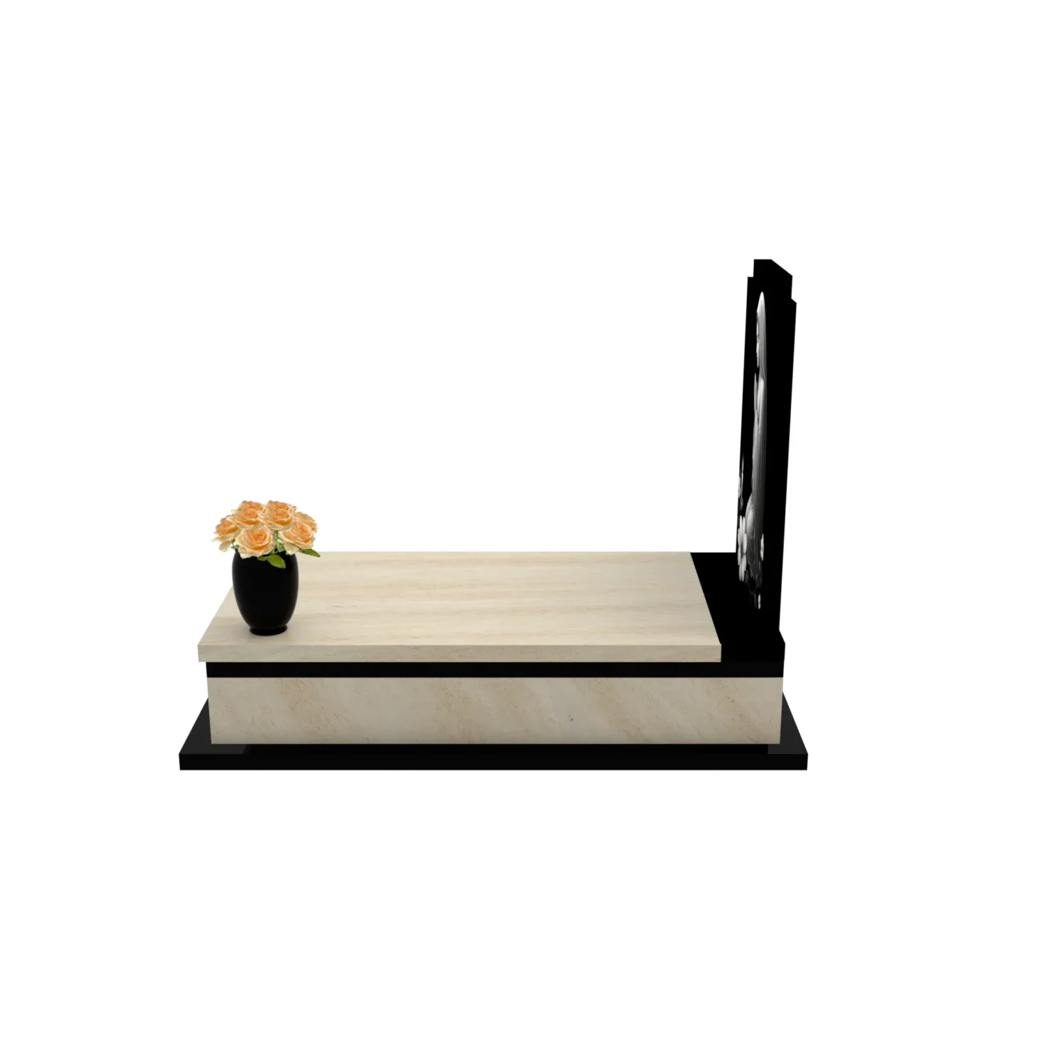 Nagrobek pojedynczy z granitu CK 130+360 – photo №3