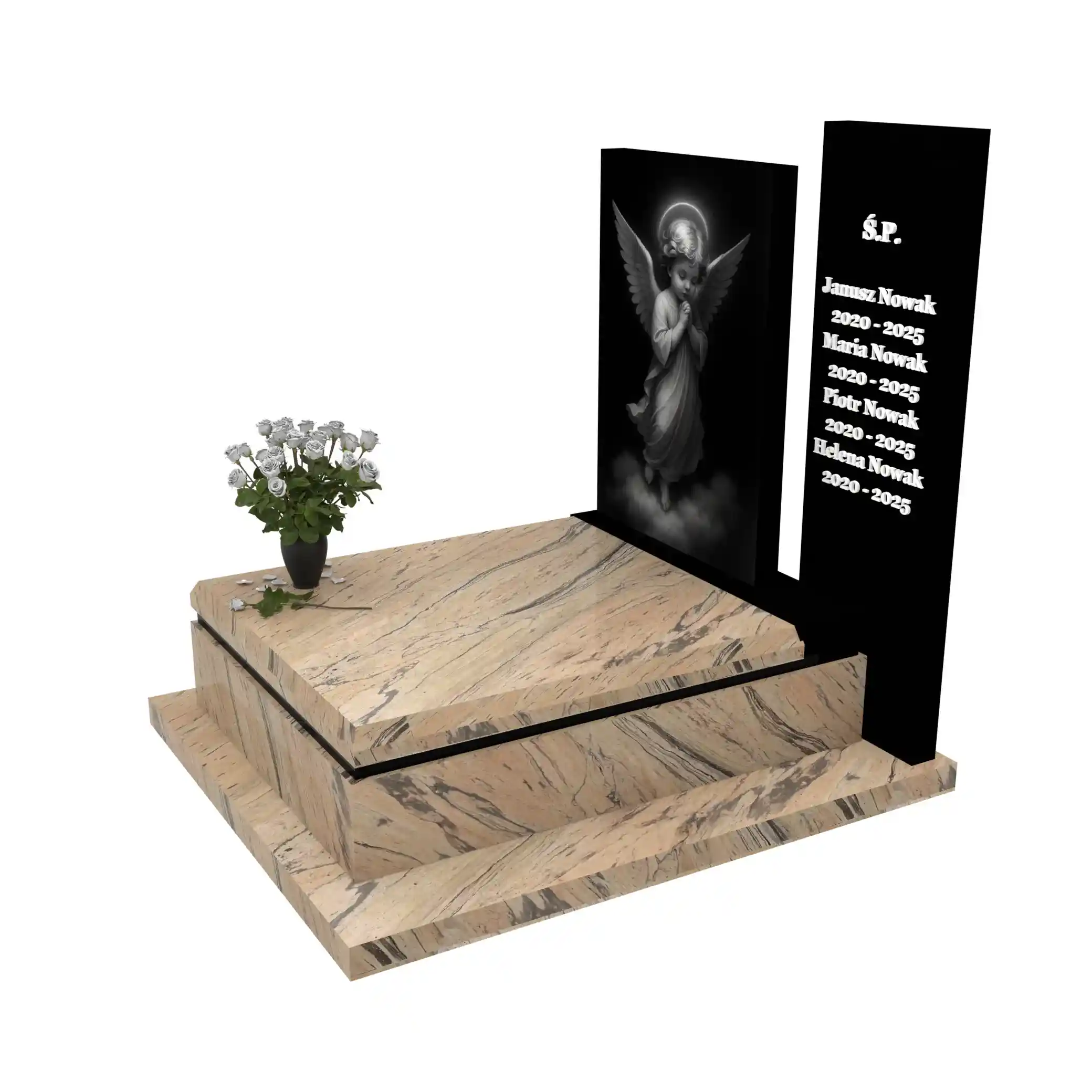 Nagrobek dla dziecka z granitu D 62+360 – photo №2